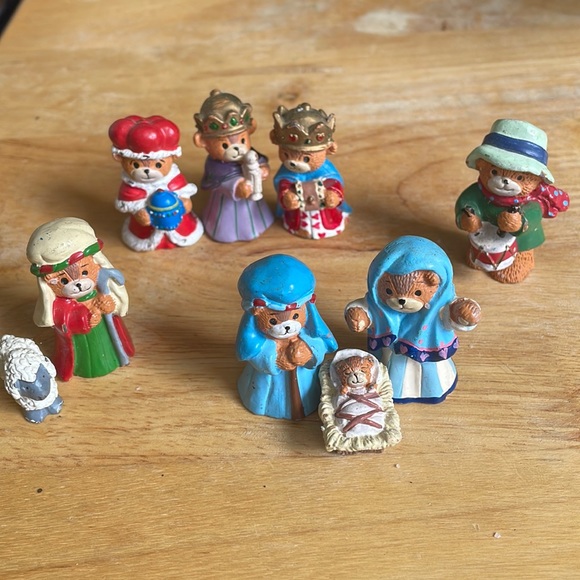 Lucy Rigg 1990 Nativity Set 💚 - Picture 1 of 6
